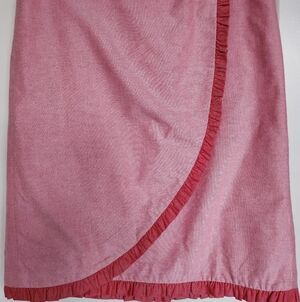 Pretty In Pink!  J. Crew Pencil Skirt with Ruffle Trim